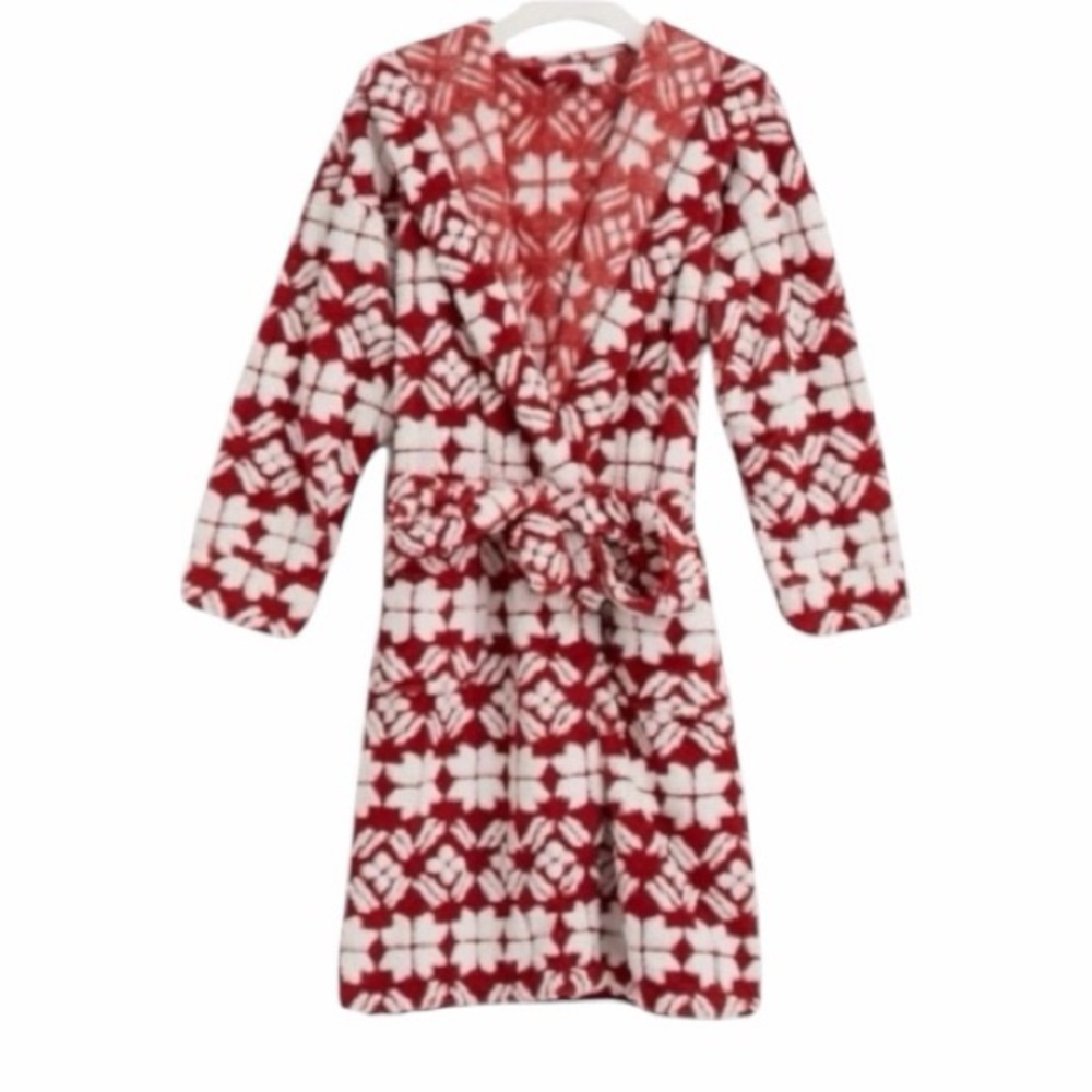 Vera Bradley Jacquard Fleece Red Robe NWT